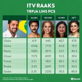 Ibope da TV 9/04: A audiência das novelas de Globo, Record, SBT e Band